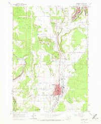 Redmond Oregon Historical topographic map, 1:24000 scale, 7.5 X 7.5 Minute, Year 1962