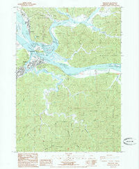 Reedsport Oregon Historical topographic map, 1:24000 scale, 7.5 X 7.5 Minute, Year 1985