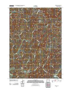 Remote Oregon Historical topographic map, 1:24000 scale, 7.5 X 7.5 Minute, Year 2011