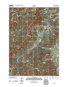 Reston Oregon Historical topographic map, 1:24000 scale, 7.5 X 7.5 Minute, Year 2011