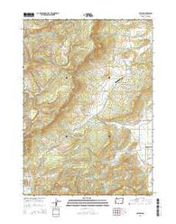 Reston Oregon Current topographic map, 1:24000 scale, 7.5 X 7.5 Minute, Year 2014