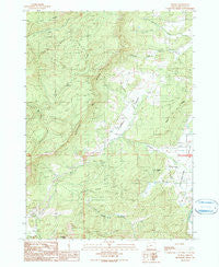 Reston Oregon Historical topographic map, 1:24000 scale, 7.5 X 7.5 Minute, Year 1990