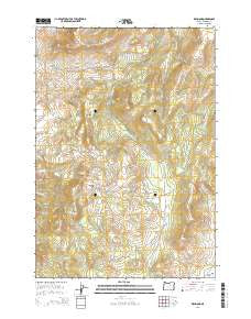 Richmond Oregon Current topographic map, 1:24000 scale, 7.5 X 7.5 Minute, Year 2014