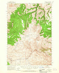 Richmond Oregon Historical topographic map, 1:62500 scale, 15 X 15 Minute, Year 1953