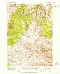 Richmond Oregon Historical topographic map, 1:62500 scale, 15 X 15 Minute, Year 1953