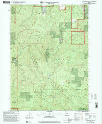 Richter Mountain Oregon Historical topographic map, 1:24000 scale, 7.5 X 7.5 Minute, Year 1998