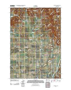 Rickreall Oregon Historical topographic map, 1:24000 scale, 7.5 X 7.5 Minute, Year 2011