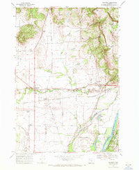 Rickreall Oregon Historical topographic map, 1:24000 scale, 7.5 X 7.5 Minute, Year 1969