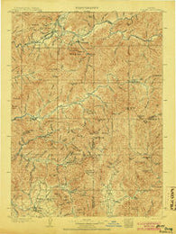 Riddle Oregon Historical topographic map, 1:125000 scale, 30 X 30 Minute, Year 1904
