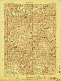 Riddle Oregon Historical topographic map, 1:125000 scale, 30 X 30 Minute, Year 1904