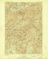 Riddle Oregon Historical topographic map, 1:125000 scale, 30 X 30 Minute, Year 1904