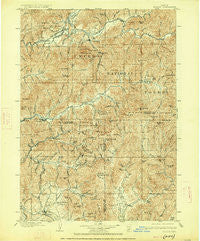 Riddle Oregon Historical topographic map, 1:125000 scale, 30 X 30 Minute, Year 1904