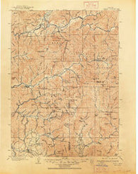 Riddle Oregon Historical topographic map, 1:125000 scale, 30 X 30 Minute, Year 1904