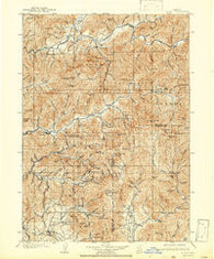 Riddle Oregon Historical topographic map, 1:125000 scale, 30 X 30 Minute, Year 1904