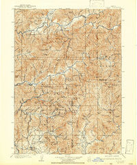 Riddle Oregon Historical topographic map, 1:125000 scale, 30 X 30 Minute, Year 1904