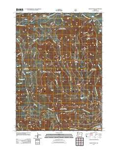 Rigdon Point Oregon Historical topographic map, 1:24000 scale, 7.5 X 7.5 Minute, Year 2011