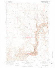 Rinehart Canyon Oregon Historical topographic map, 1:24000 scale, 7.5 X 7.5 Minute, Year 1972