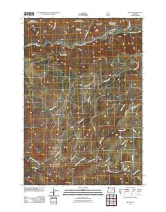 Ritter Oregon Historical topographic map, 1:24000 scale, 7.5 X 7.5 Minute, Year 2011