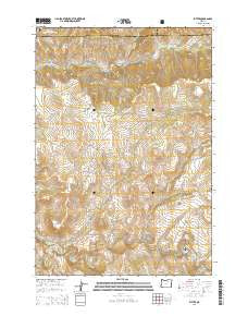 Ritter Oregon Current topographic map, 1:24000 scale, 7.5 X 7.5 Minute, Year 2014