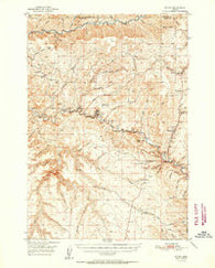 Ritter Oregon Historical topographic map, 1:62500 scale, 15 X 15 Minute, Year 1952