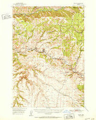 Ritter Oregon Historical topographic map, 1:62500 scale, 15 X 15 Minute, Year 1952