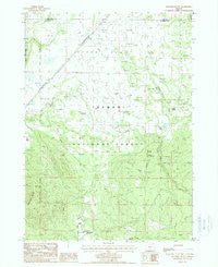 Riverbed Butte Oregon Historical topographic map, 1:24000 scale, 7.5 X 7.5 Minute, Year 1988