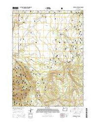 Riverbed Butte Oregon Current topographic map, 1:24000 scale, 7.5 X 7.5 Minute, Year 2014
