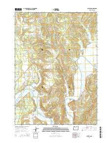 Riverton Oregon Current topographic map, 1:24000 scale, 7.5 X 7.5 Minute, Year 2014