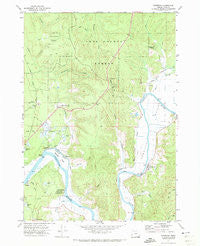 Riverton Oregon Historical topographic map, 1:24000 scale, 7.5 X 7.5 Minute, Year 1971