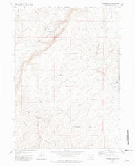 Robbers Roost Oregon Historical topographic map, 1:24000 scale, 7.5 X 7.5 Minute, Year 1981