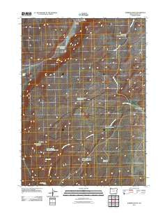Robbers Roost Oregon Historical topographic map, 1:24000 scale, 7.5 X 7.5 Minute, Year 2011