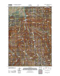 Roberts Creek Oregon Historical topographic map, 1:24000 scale, 7.5 X 7.5 Minute, Year 2011