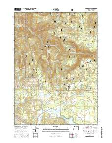 Robinson Butte Oregon Current topographic map, 1:24000 scale, 7.5 X 7.5 Minute, Year 2014