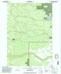 Rock Creek Reservoir Oregon Historical topographic map, 1:24000 scale, 7.5 X 7.5 Minute, Year 1996