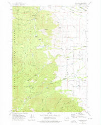 Rock Creek Oregon Historical topographic map, 1:24000 scale, 7.5 X 7.5 Minute, Year 1972