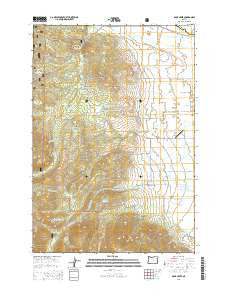 Rock Creek Oregon Current topographic map, 1:24000 scale, 7.5 X 7.5 Minute, Year 2014