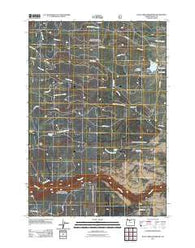 Rock Creek Reservoir Oregon Historical topographic map, 1:24000 scale, 7.5 X 7.5 Minute, Year 2011