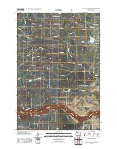 Rock Creek Reservoir Oregon Historical topographic map, 1:24000 scale, 7.5 X 7.5 Minute, Year 2011