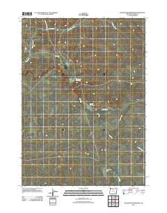 Rockhouse Reservoir Oregon Historical topographic map, 1:24000 scale, 7.5 X 7.5 Minute, Year 2011