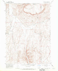 Rockville Oregon Historical topographic map, 1:24000 scale, 7.5 X 7.5 Minute, Year 1967
