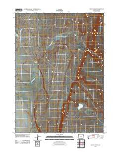 Rocky Canyon Oregon Historical topographic map, 1:24000 scale, 7.5 X 7.5 Minute, Year 2011