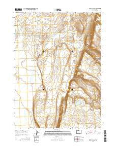 Rocky Canyon Oregon Current topographic map, 1:24000 scale, 7.5 X 7.5 Minute, Year 2014