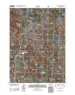 Rodeo Butte Oregon Historical topographic map, 1:24000 scale, 7.5 X 7.5 Minute, Year 2011