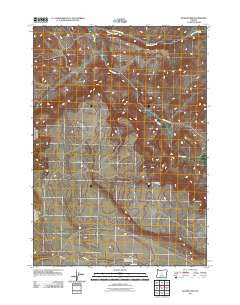 Rodman Rim Oregon Historical topographic map, 1:24000 scale, 7.5 X 7.5 Minute, Year 2011