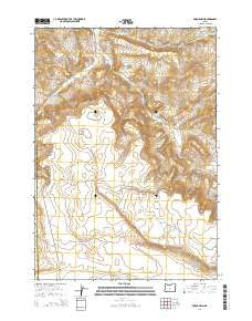 Rodman Rim Oregon Current topographic map, 1:24000 scale, 7.5 X 7.5 Minute, Year 2014