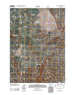 Rodman Rock Oregon Historical topographic map, 1:24000 scale, 7.5 X 7.5 Minute, Year 2011