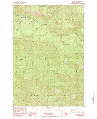 Rogers Peak Oregon Historical topographic map, 1:24000 scale, 7.5 X 7.5 Minute, Year 1984