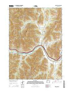 Rogue River Oregon Current topographic map, 1:24000 scale, 7.5 X 7.5 Minute, Year 2014