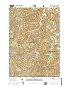 Roman Nose Mountain Oregon Current topographic map, 1:24000 scale, 7.5 X 7.5 Minute, Year 2014