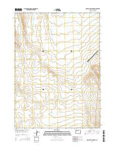 Rome State Airport Oregon Current topographic map, 1:24000 scale, 7.5 X 7.5 Minute, Year 2014